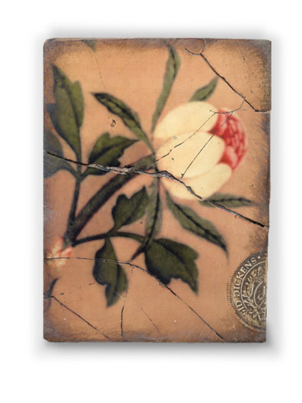 Sid Dickens T-116 Peony Bloom Flower Memory Block Tile Retired Collection Rare
